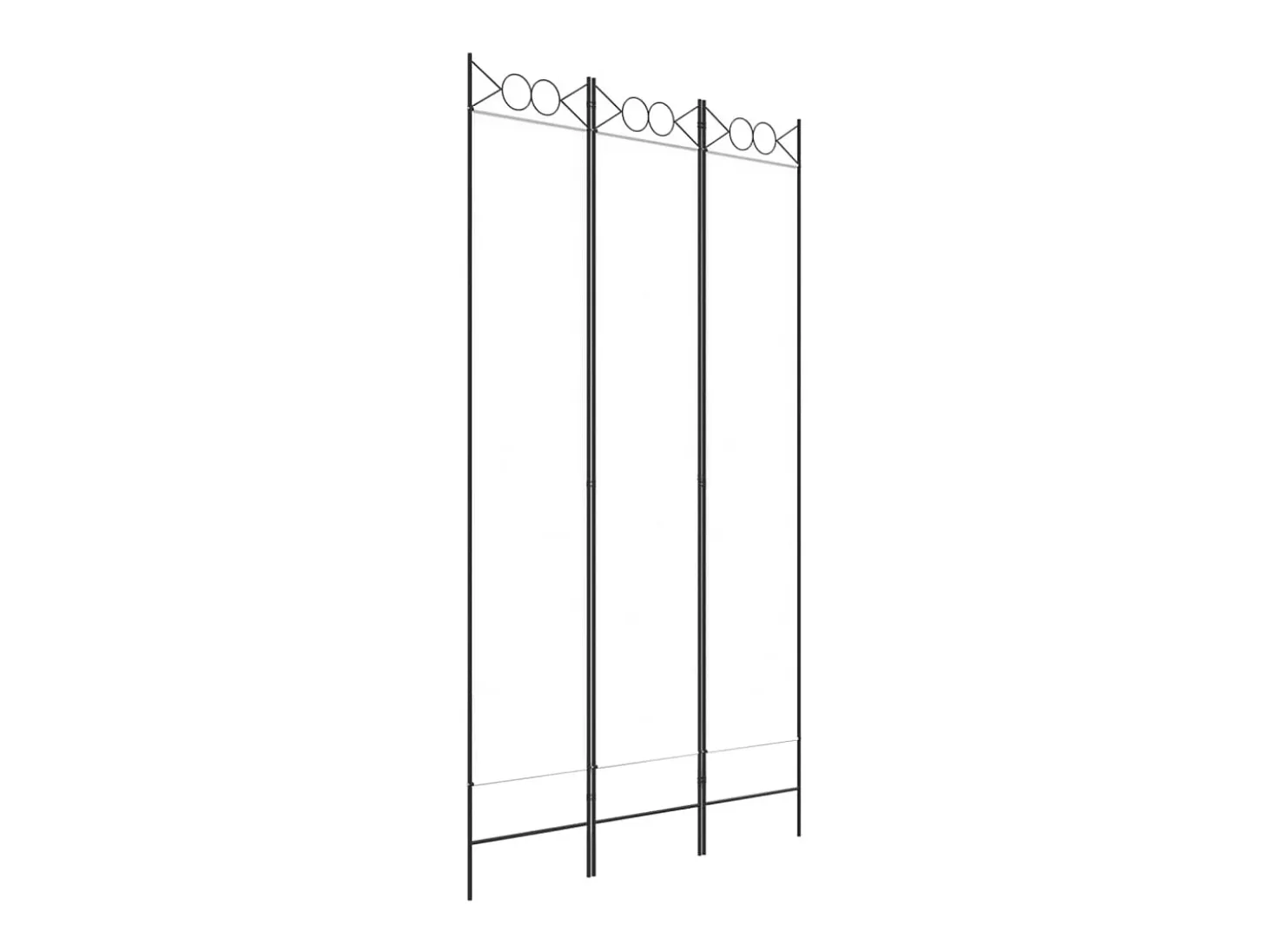 Mampara divisoria de 3 paneles Tela Blanca 120x220 cm