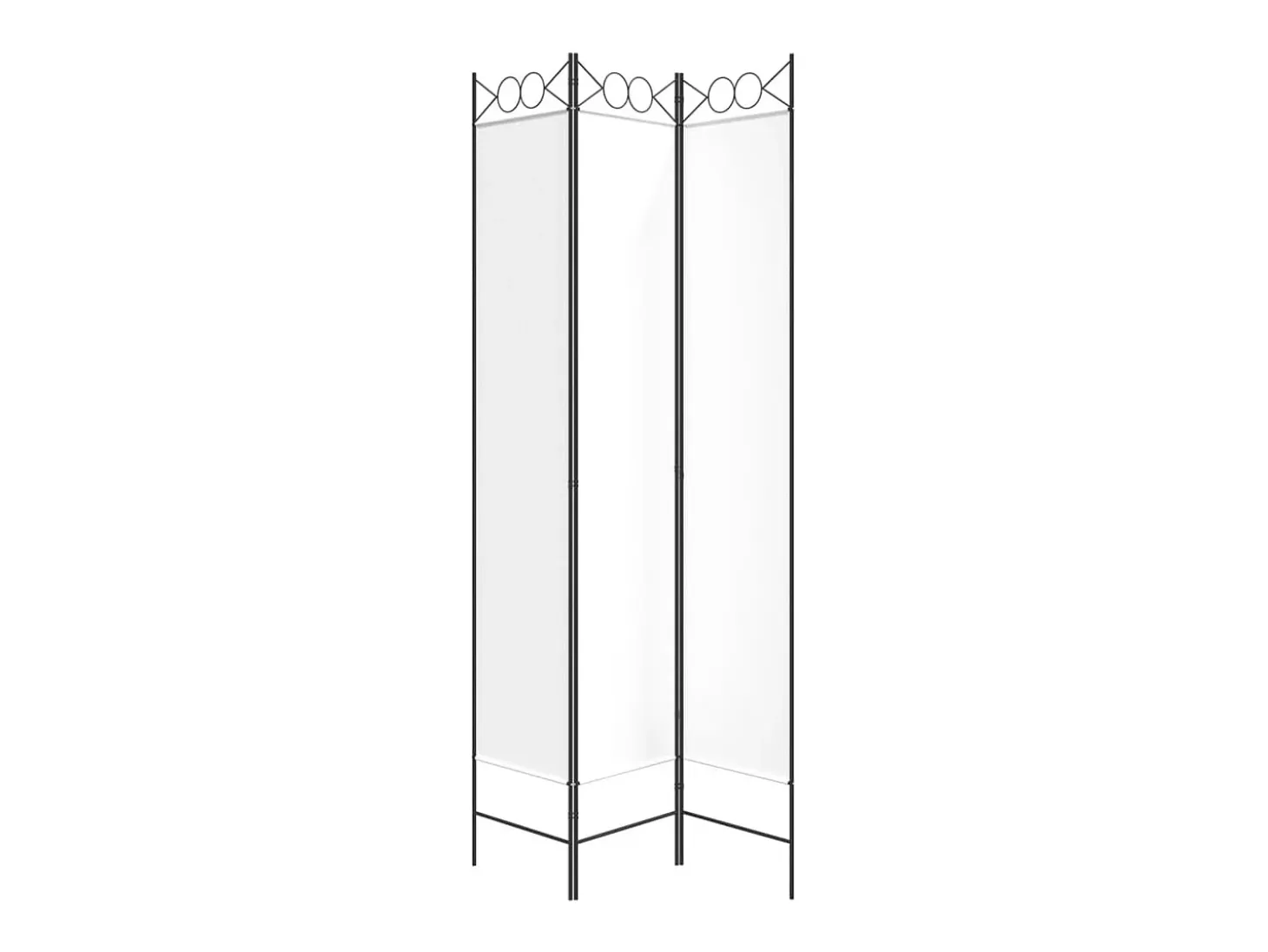 Mampara divisoria de 3 paneles Tela Blanca 120x220 cm
