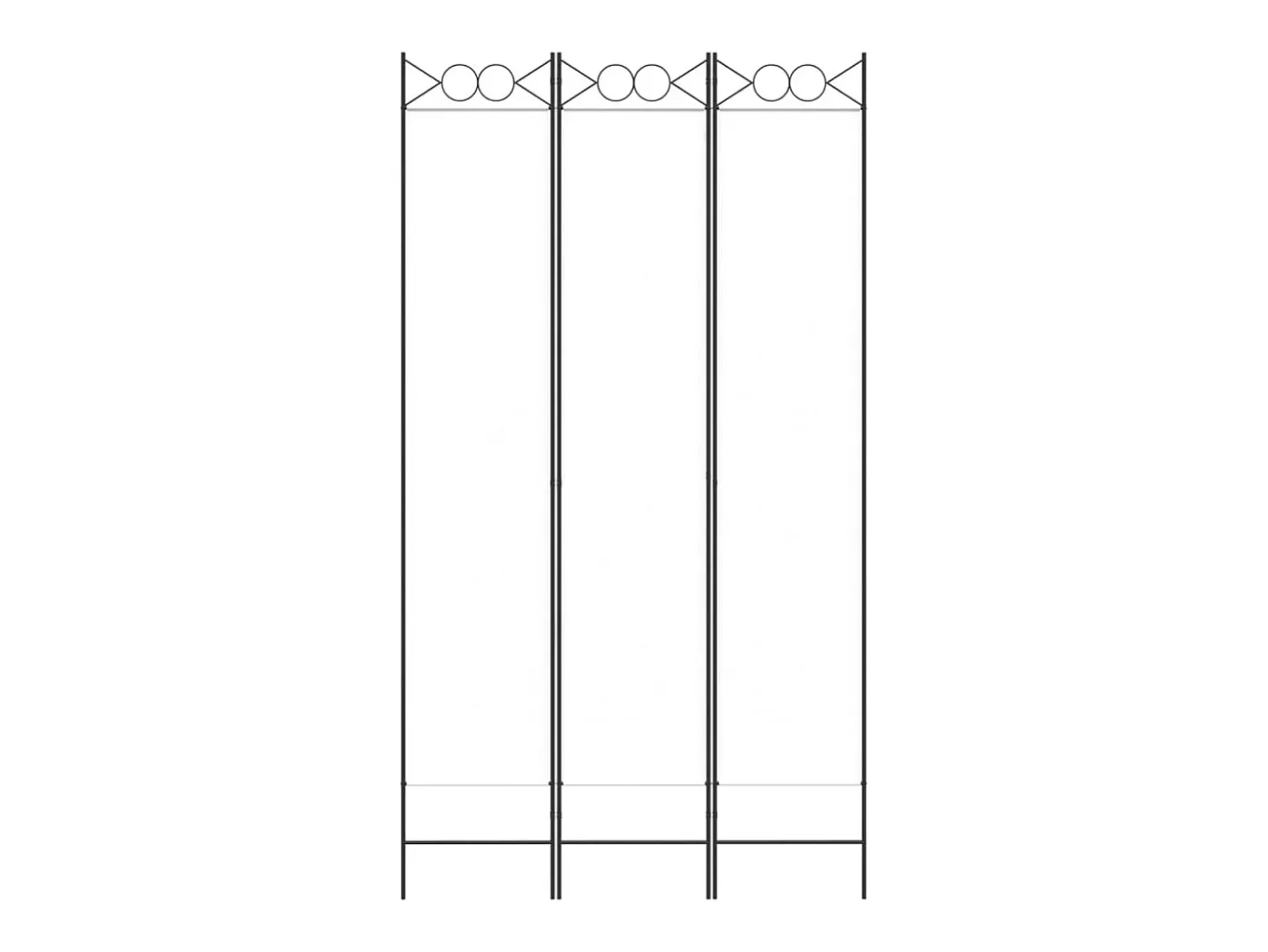 Mampara divisoria de 3 paneles Tela Blanca 120x220 cm