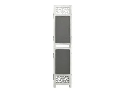 Mampara divisoria de 6 paneles Gris 210x165 cm Tela