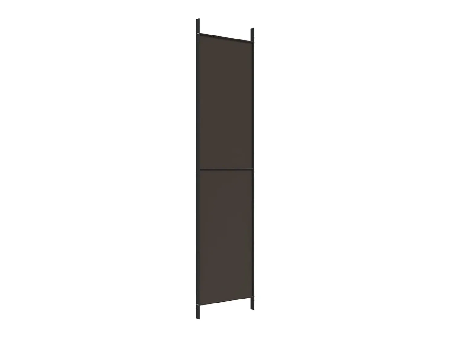 Mampara divisoria de 3 paneles Marrón 150x220 cm Tela