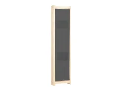 Mampara divisoria de 5 paneles Gris 200 x 170 x 4 cm Tela