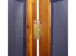 Mampara divisoria de 5 paneles azul oscuro 350x180 cm