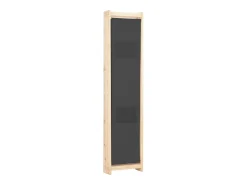 Mampara divisoria de 4 paneles Gris 160x170x4 cm Tela