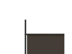 Mampara divisoria de 4 paneles Marrón 200x200 cm Tela
