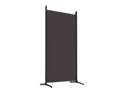 Mampara divisoria de 6 paneles Marrón 520x180 cm Tela