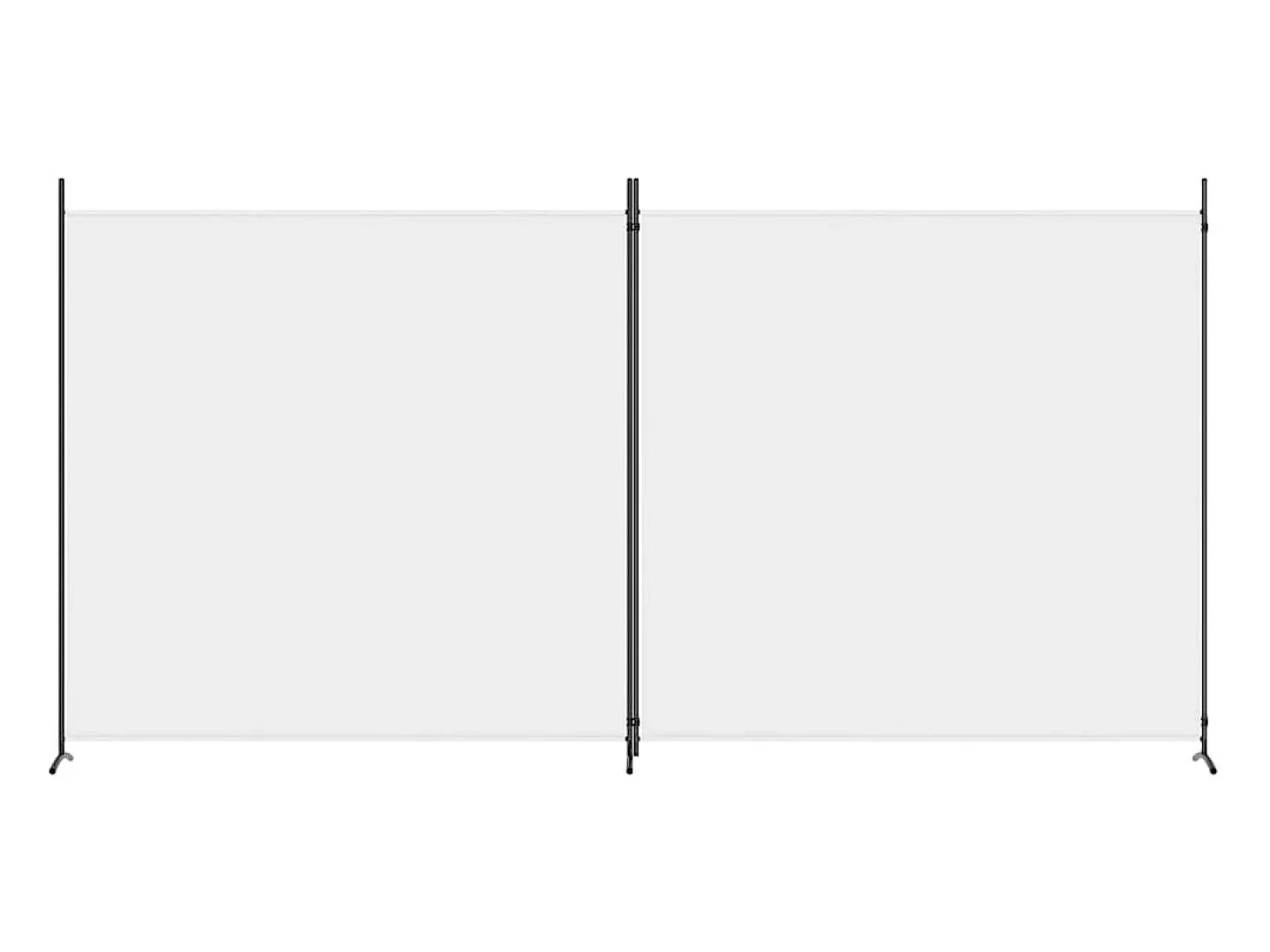 Mampara divisoria de 2 paneles Tela Blanca 348x180 cm