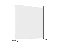 Mampara divisoria de 2 paneles Tela Blanca 348x180 cm