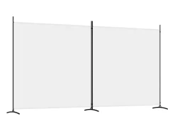 Mampara divisoria de 2 paneles Tela Blanca 348x180 cm