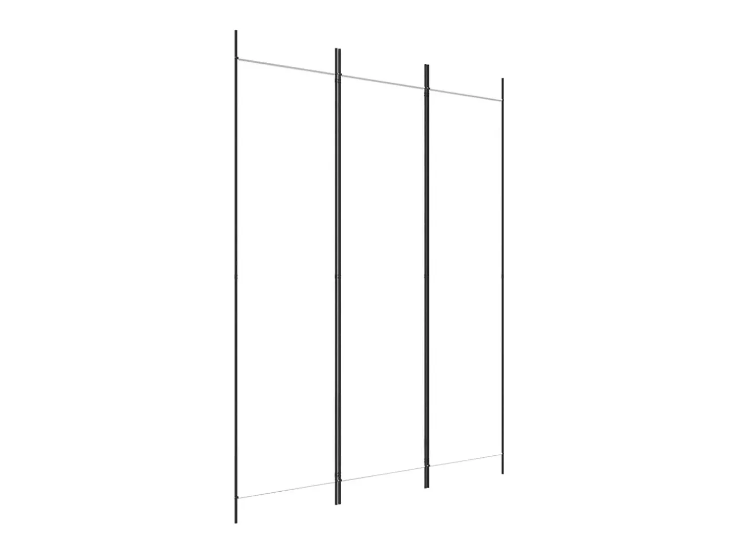 Mampara divisoria de 3 paneles Tela Blanca 150x200 cm
