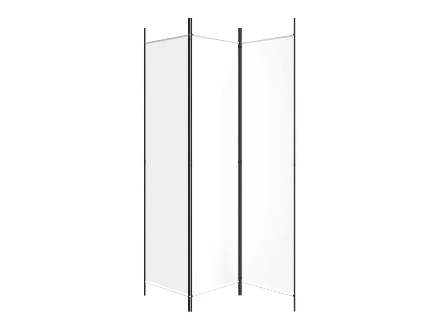 Mampara divisoria de 3 paneles Tela Blanca 150x200 cm
