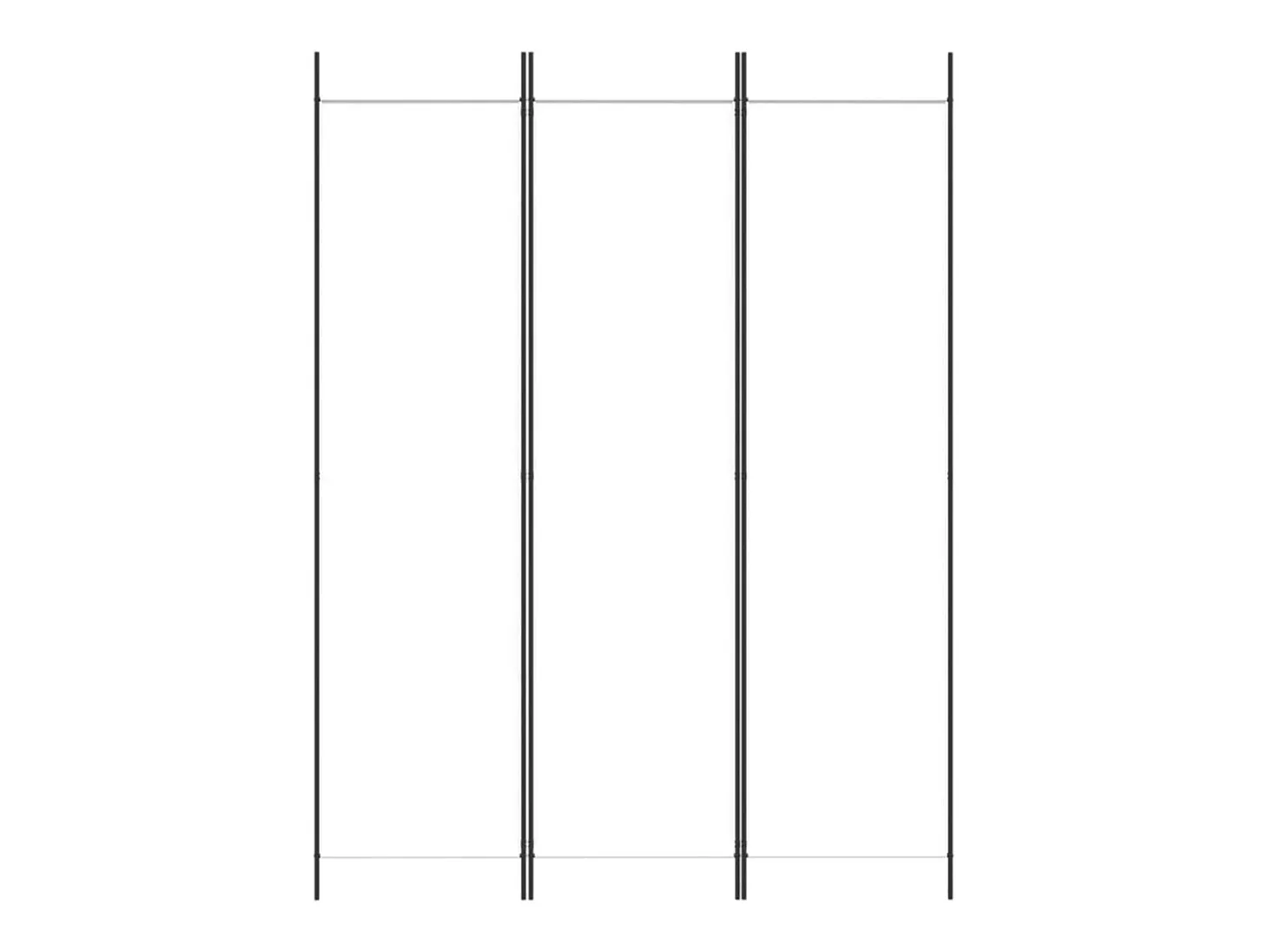 Mampara divisoria de 3 paneles Tela Blanca 150x200 cm