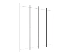 Mampara divisoria de 4 paneles Tela Blanca 200x200 cm