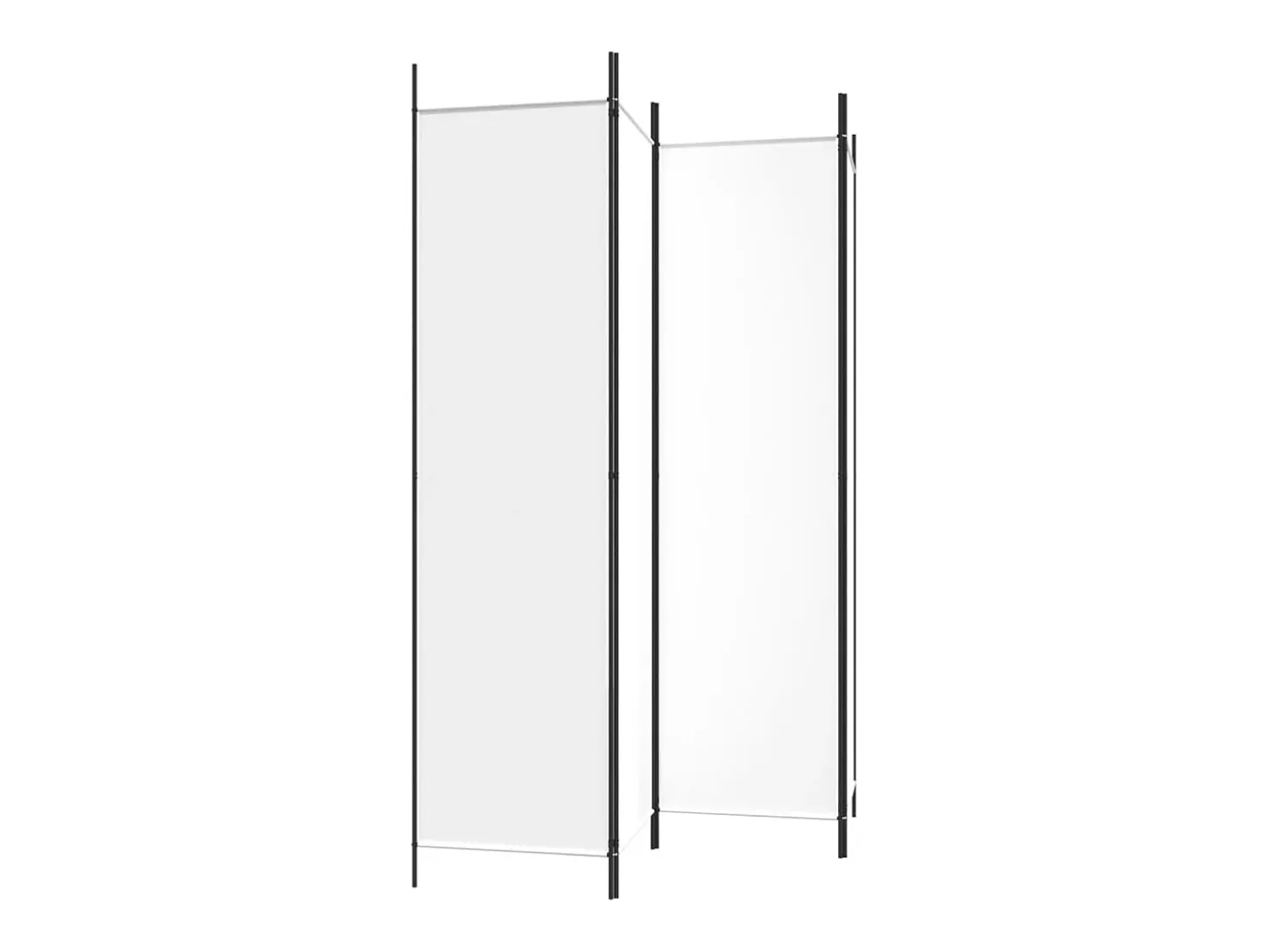 Mampara divisoria de 4 paneles Tela Blanca 200x200 cm