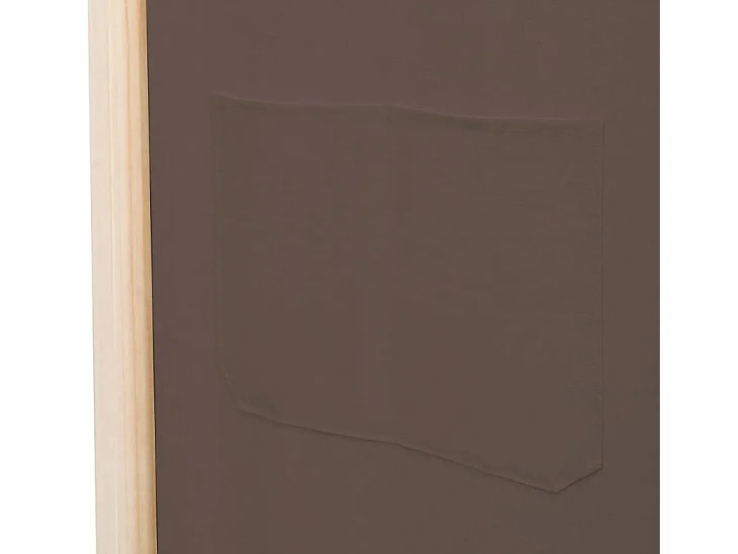 Mampara divisoria de 6 paneles Marrón 240 x 170 x 4 cm Tela