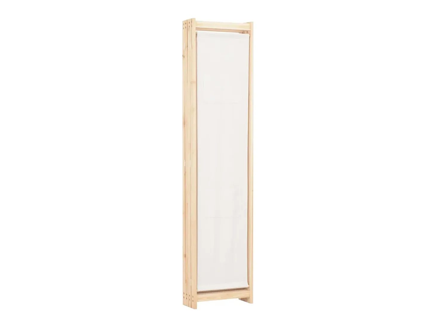 Mampara divisoria de 4 paneles Crema 160x170x4 cm Tela