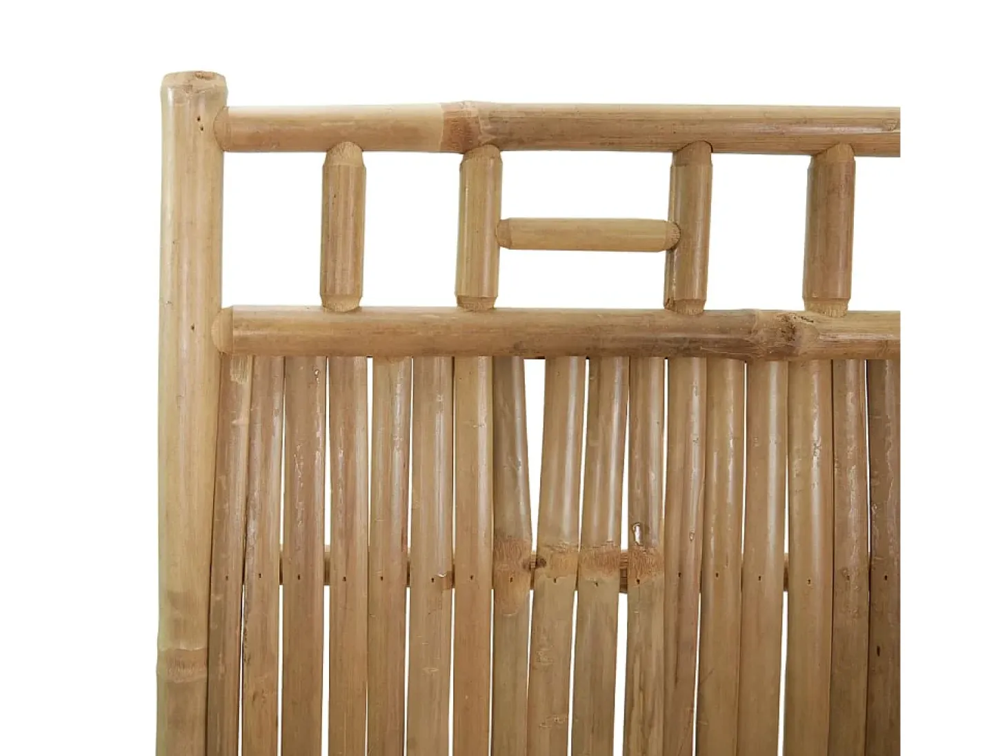 Mampara divisoria de bambú de 4 paneles 160x180 cm