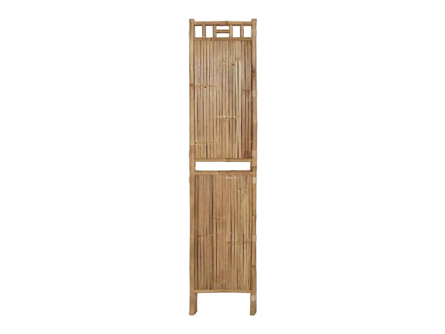 Mampara divisoria de bambú de 4 paneles 160x180 cm