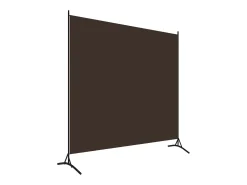 Mampara divisoria marrón de tela 175x180 cm