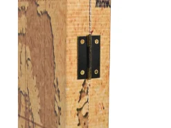 Mampara plegable 200 x 170 cm Mapa del Mundo Amarillo