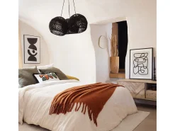 Manta con efecto de mohair 180 x 130 cm