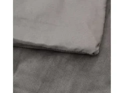 Manta con peso con funda tela gris 138x200 cm 6 kg ES638748