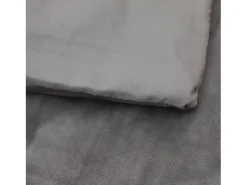 Manta con peso con funda tela gris 200x230 cm 13 kg ES291351
