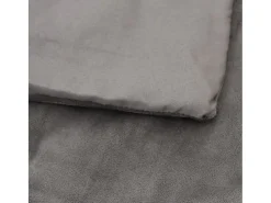 Manta con peso con funda tela gris 200x200 cm 13 kg ES384829