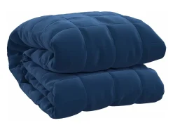 Manta con peso tela azul 200x230 cm 9 kg ES563044