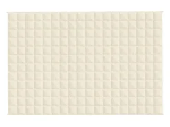 Manta con peso tela color crema claro 122x183 cm 5 kg ES305761