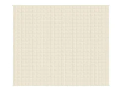 Manta con peso tela color crema claro 220x260 cm 15 kg ES315457