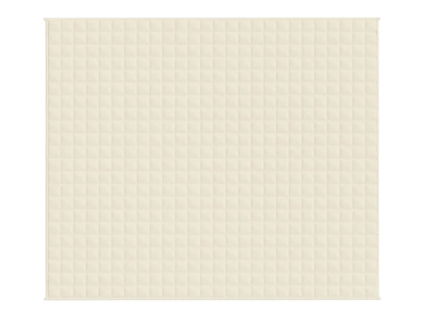 Manta con peso tela color crema claro 220x260 cm 15 kg ES315457