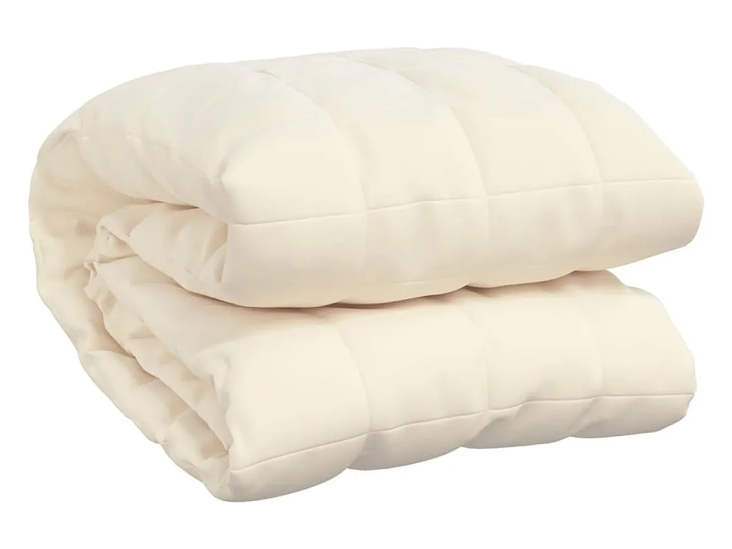 Manta con peso tela color crema claro 220x230 cm 15 kg ES741122