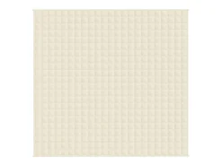 Manta con peso tela color crema claro 220x230 cm 15 kg ES741122