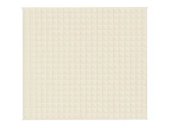 Manta con peso tela color crema claro 200x230 cm 9 kg ES243840