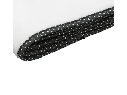 Manta de bebé de terciopelo blanco