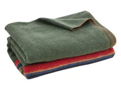 Manta de Camping de Lana SucceBuy, 162,56 cm x 223,52 cm, Cálida para Senderismo, Viajes, Camping, Textura