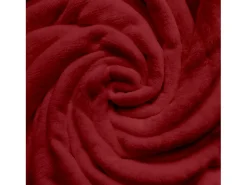 Manta de franela 220x240 cm CALIN rojo, por Soleil d'Ocre