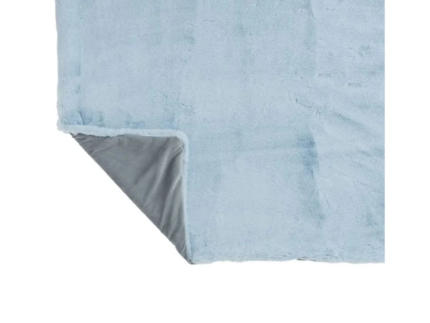 Manta de poliéster azul claro 180x130 cm