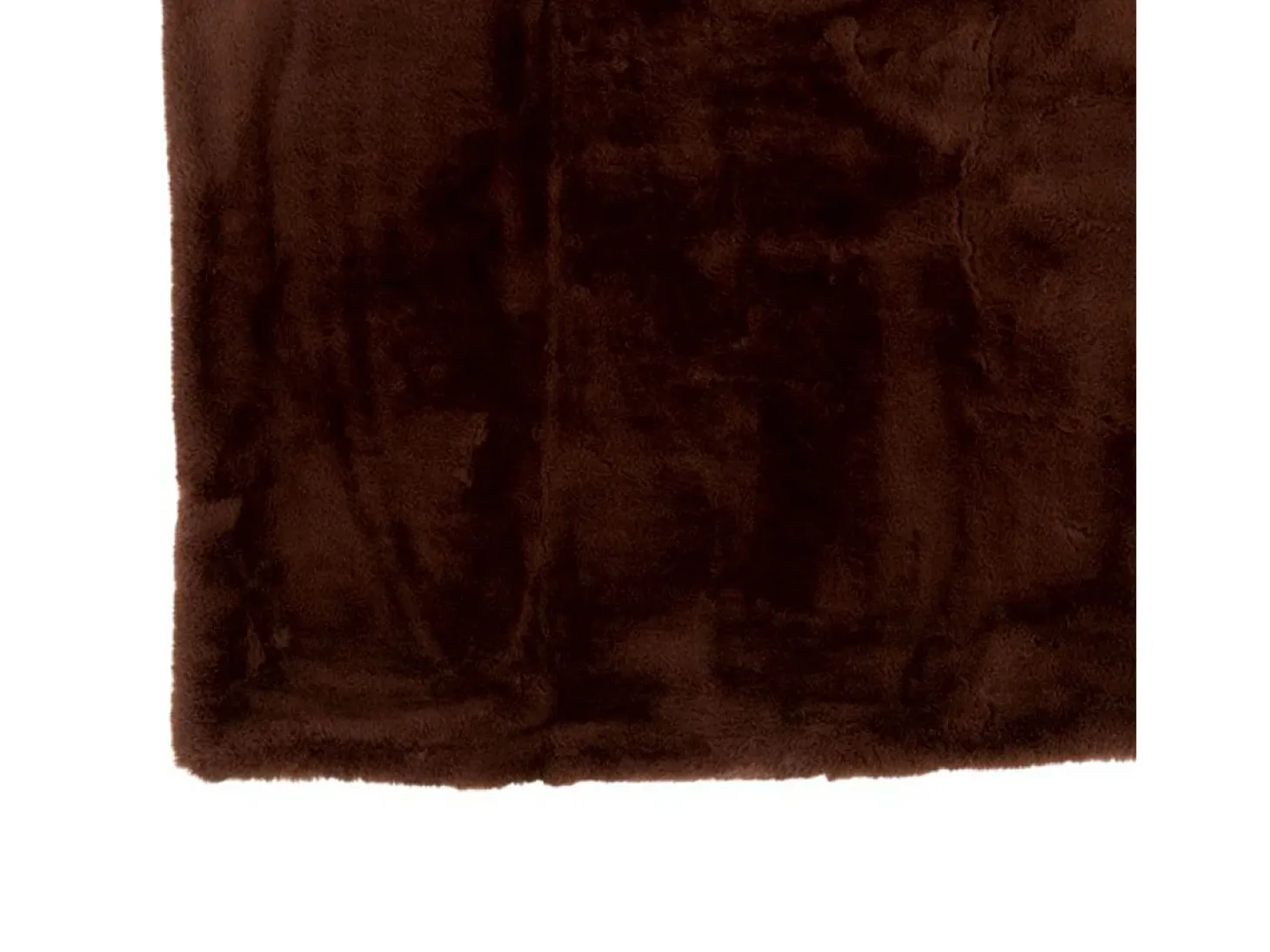 Manta de poliéster marrón 180x130 cm
