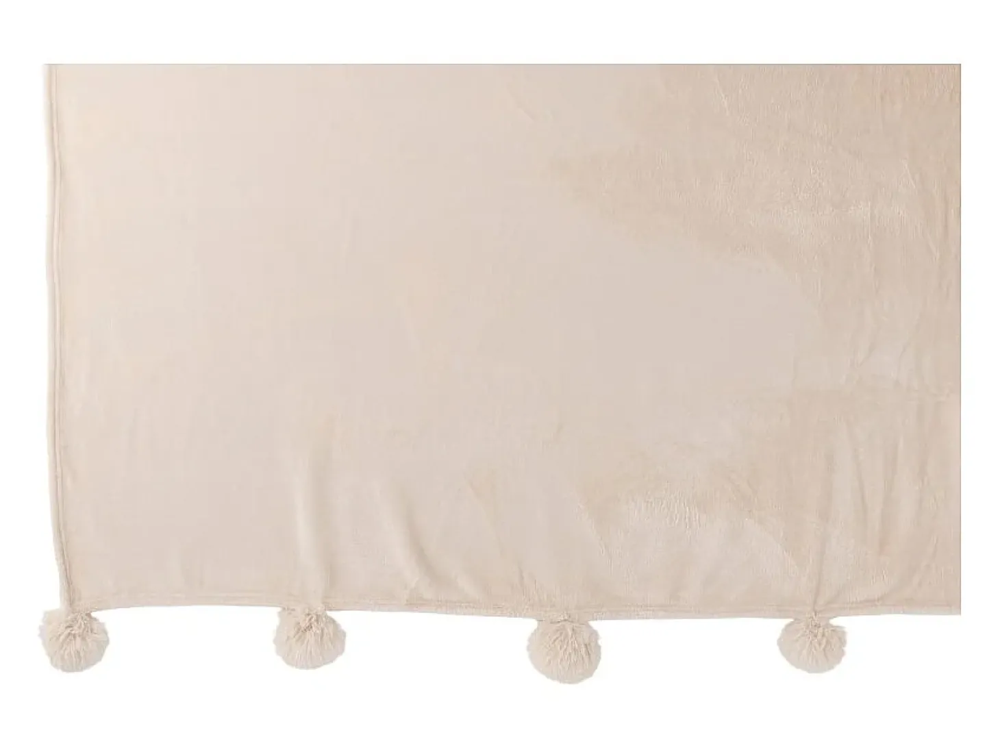Manta de tela crema 170x130x1 cm