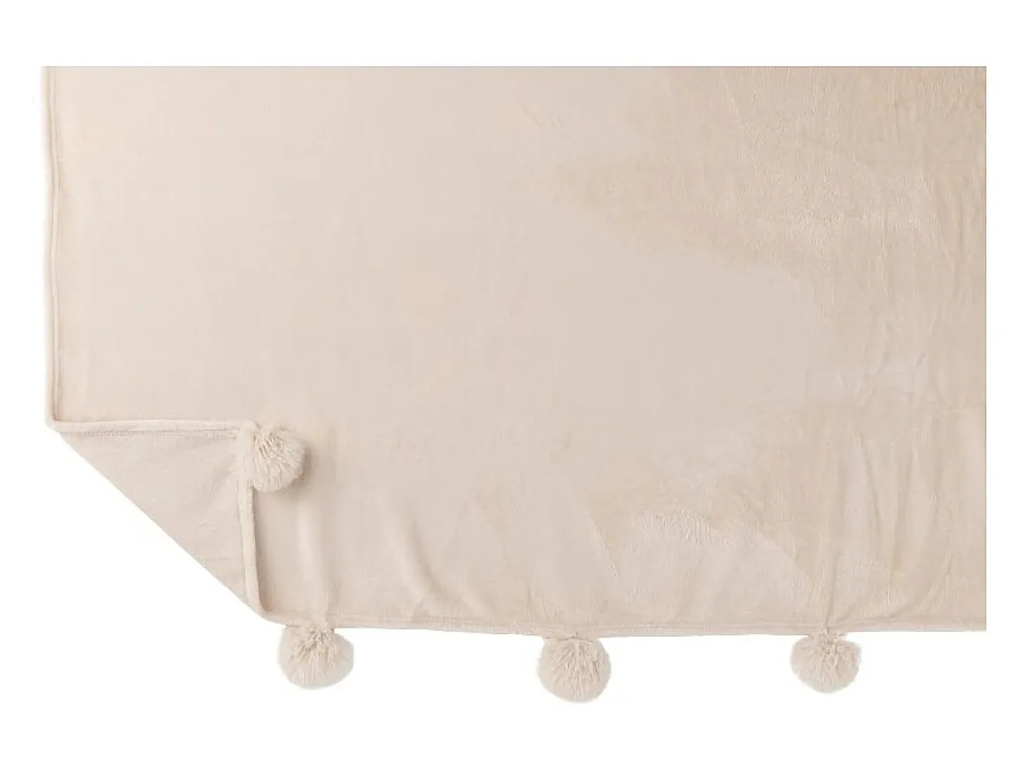 Manta de tela crema 170x130x1 cm