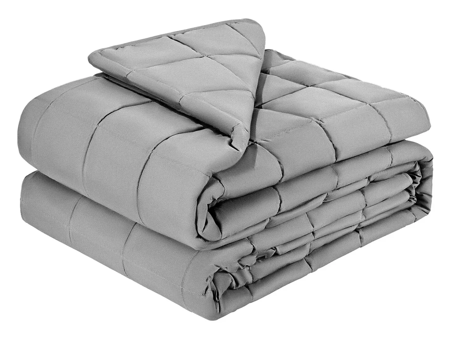 Manta Lastrada SucceBuy, Edredón Pesado 223,5 x 264 cm, 9,2 kg, con Perlas de Vidrio, Apto para Personas de 90-113 kg, para Aliviar la Ansiedad y el Estrés, Gris
