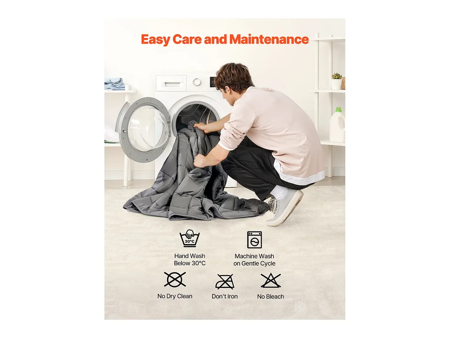 Manta Lastrada SucceBuy, Edredón Pesado 223,5 x 264 cm, 9,2 kg, con Perlas de Vidrio, Apto para Personas de 90-113 kg, para Aliviar la Ansiedad y el Estrés, Gris