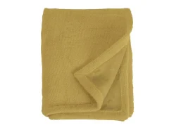 Manta plaid amarillo ámbar 130x170cm PANORA - SACASA
