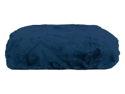 Manta plaid azul oscuro 130x170cm MINNOR - SACASA