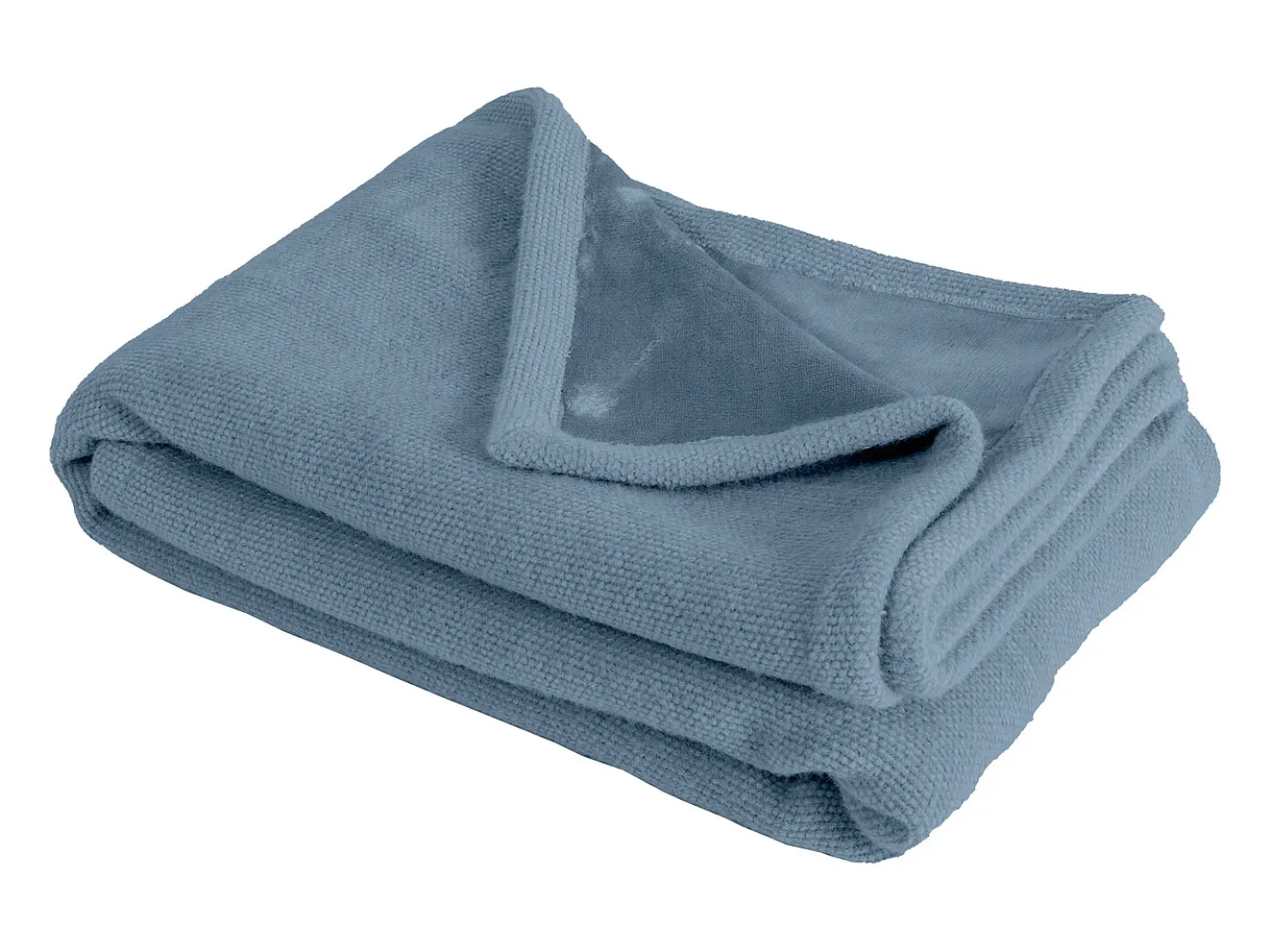 Manta plaid azul 130x170cm PANORA - SACASA