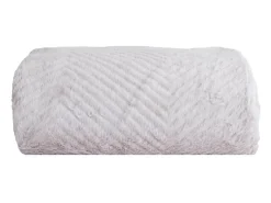 Manta plaid beige con relieve espiga 130x170cm ARYNDAL - SACASA