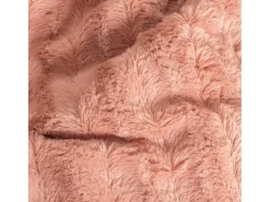 Manta plaid bitono rosa y blanco 130x170cm BERGIL - SACASA