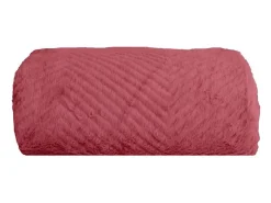 Manta plaid rosa frambuesa relieve espiga 130x170cm ARYNDAL - SACASA